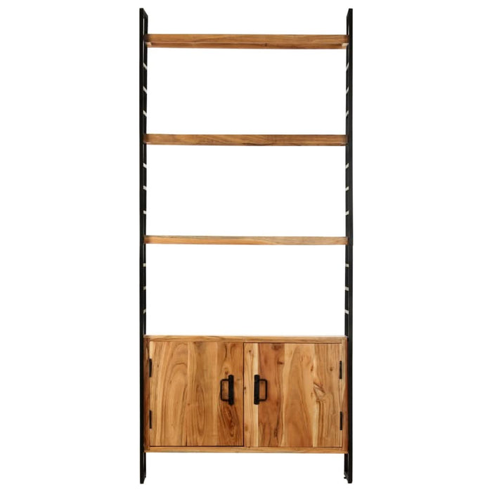 Bibliotecă cu 4 rafturi 80x30x180 cm lemn masiv mango nefinisat - WALTI WALTI