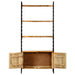 Bibliotecă cu 4 rafturi 80x30x180 cm lemn masiv mango nefinisat - WALTI WALTI