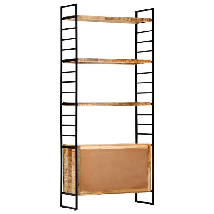 Bibliotecă cu 4 rafturi 80x30x180 cm lemn masiv mango nefinisat - WALTI WALTI