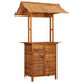 Masă de bar exterior cu acoperiș, 113x106x217 cm, lemn acacia - WALTI WALTI
