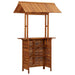 Masă de bar exterior cu acoperiș, 113x106x217 cm, lemn acacia - WALTI WALTI