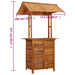 Masă de bar exterior cu acoperiș, 113x106x217 cm, lemn acacia - WALTI WALTI