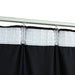 Draperie opacă, negru, 290 x 245 cm, catifea, cu cârlige - WALTI WALTI