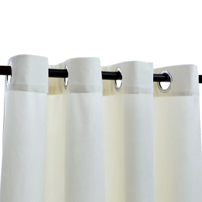 Perdele opace cu inele, 2 buc., crem, 140x175 cm, catifea - WALTI WALTI