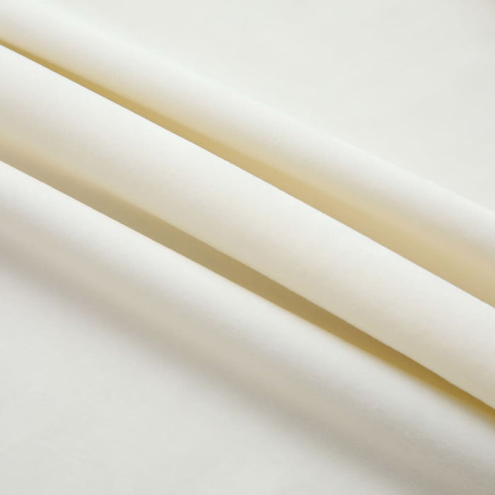 Draperii opace cu cârlige, 2 buc., crem, 140x225 cm, catifea - WALTI WALTI