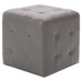 Taburet, 2 buc., gri, 30 x 30 x 30 cm, piele ecologică - WALTI WALTI