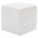 Taburet, 2 buc., alb, 30x30x30 cm, piele ecologică - WALTI WALTI
