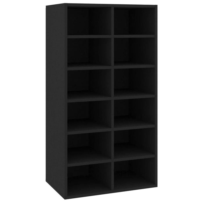 Pantofar, negru, 54x34x100,5 cm, lemn compozit - WALTI WALTI