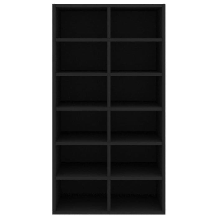 Pantofar, negru, 54x34x100,5 cm, lemn compozit - WALTI WALTI