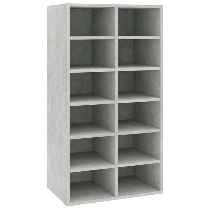 Pantofar, gri beton, 54x34x100,5 cm, lemn compozit - WALTI WALTI