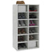 Pantofar, gri beton, 54x34x100,5 cm, lemn compozit - WALTI WALTI