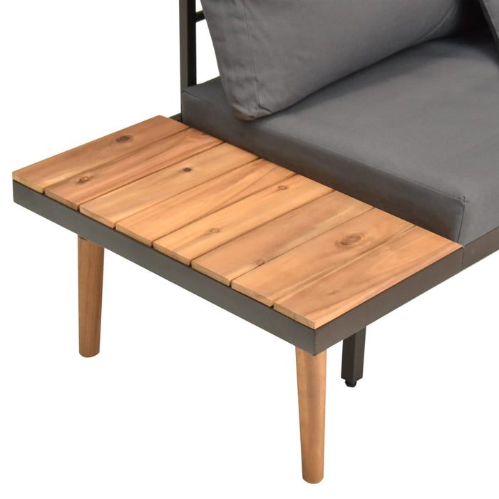 Set mobilier de grădină cu perne, 4 piese, lemn masiv de acacia - WALTI WALTI