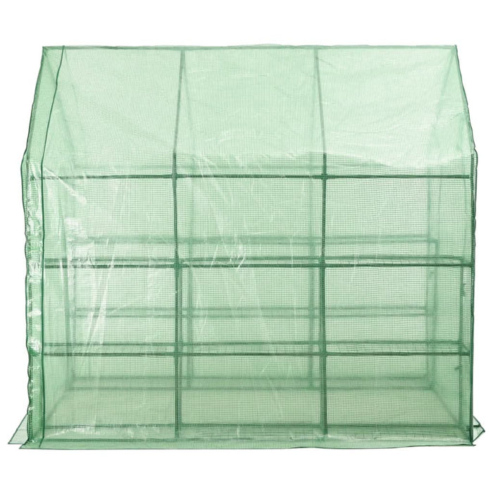 Seră înaltă cu 12 rafturi, 143 x 214 x 196 cm, oțel - WALTI WALTI