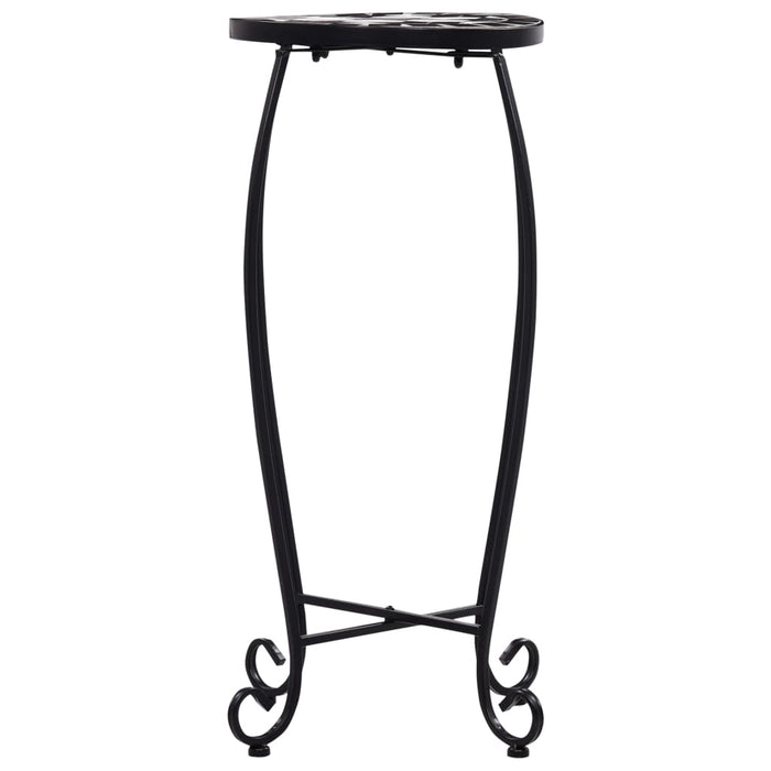 Mese mozaic, 3 buc., negru și alb, ceramică - WALTI WALTI