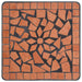 Masă laterală cu mozaic, cărămiziu, ceramică - WALTI WALTI
