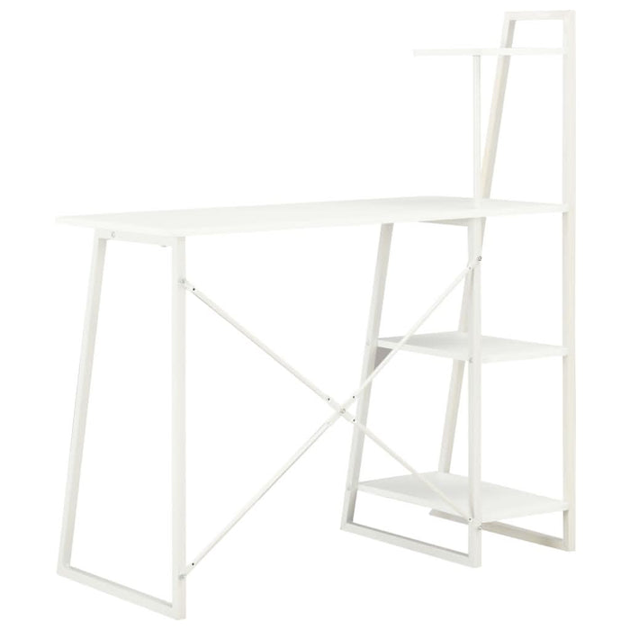 Birou cu rafturi, alb, 102 x 50 x 117 cm - WALTI WALTI