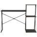 Birou cu raft, negru, 116 x 50 x 93 cm - WALTI WALTI