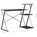Birou cu raft, negru, 116 x 50 x 93 cm - WALTI WALTI