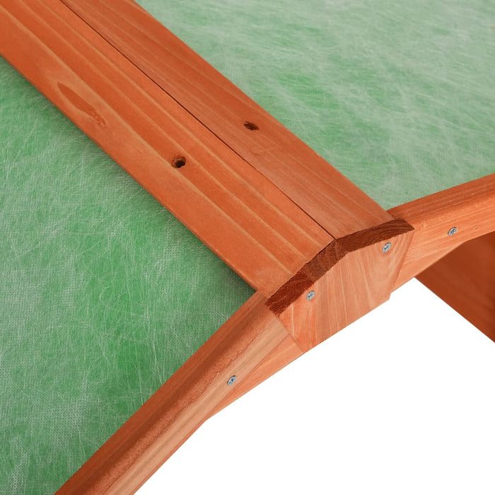 Garaj mașină de tuns iarba robot, 72x87x50 cm, lemn masiv brad - WALTI WALTI