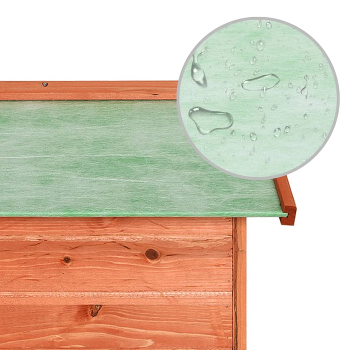 Garaj mașină de tuns iarba robot, 72x87x50 cm, lemn masiv brad - WALTI WALTI