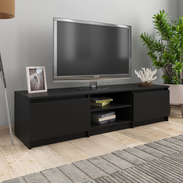 Comodă TV, negru, 140 x 40 x 35,5 cm, PAL - WALTI WALTI