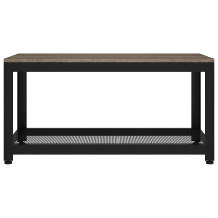 Măsuță de cafea, gri și negru, 90x45x45 cm, MDF și fier - WALTI WALTI