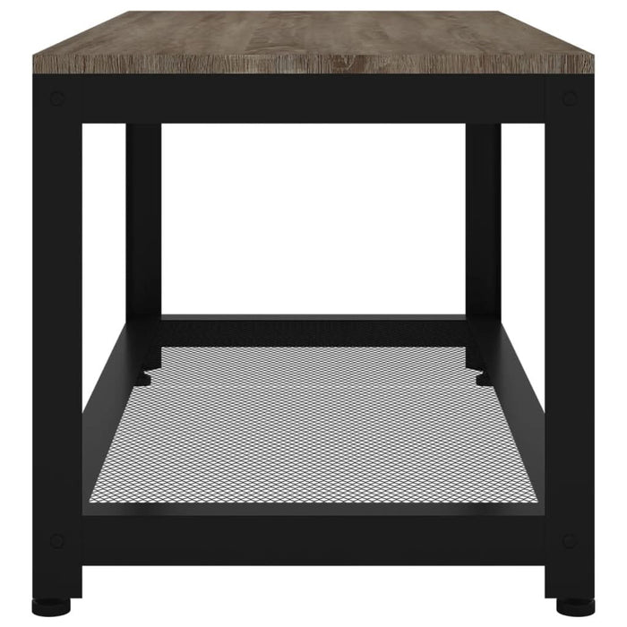Măsuță de cafea, gri și negru, 90x45x45 cm, MDF și fier - WALTI WALTI
