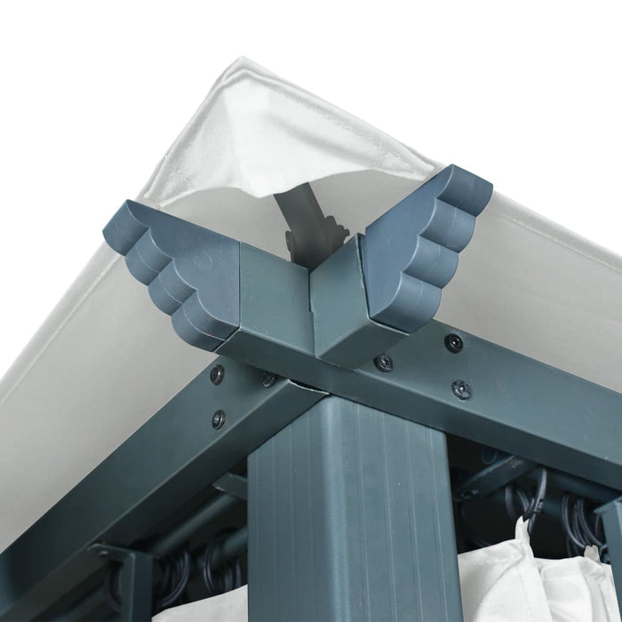 Pavilion cu perdele, crem, 400 x 300 cm, aluminiu - WALTI WALTI