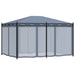 Pavilion cu ecrane din plasă, antracit, 3 x 4 m, oțel - WALTI WALTI