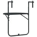 Masă balcon suspendată negru 60x64x83,5 cm plastic aspect ratan - WALTI WALTI