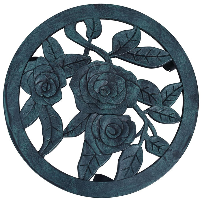 Suporturi de plante cu role, 6 buc., verde, 38 cm, plastic - WALTI WALTI