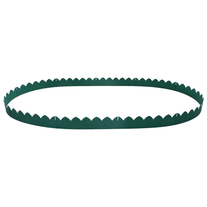 Borduri de gazon, 10 buc., verde, 65x15 cm, PP - WALTI WALTI