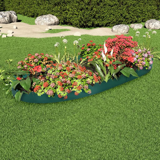 Borduri de gazon, 10 buc., verde, 65x15 cm, PP - WALTI WALTI