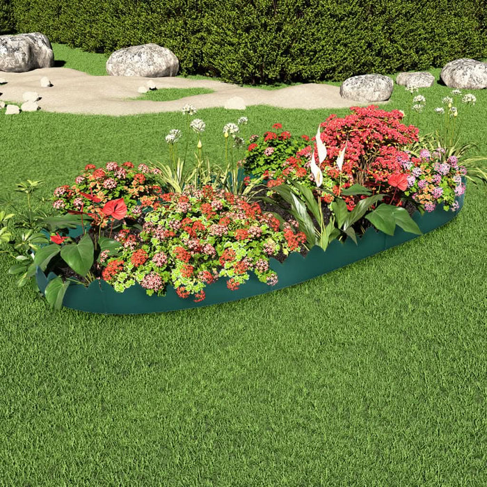 Borduri de gazon, 10 buc., verde, 65x15 cm, PP - WALTI WALTI