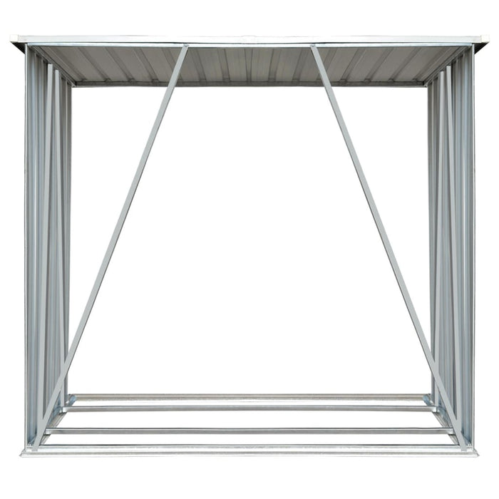 Șopron depozitare lemne, maro, 163x83x154 cm, oțel galvanizat - WALTI WALTI