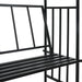 Arcadă de grădină cu bancă, negru, 128 x 50 x 207 cm, fier - WALTI WALTI
