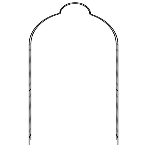 Arcadă de grădină, negru, 150 x 34 x 240 cm, fier - WALTI WALTI