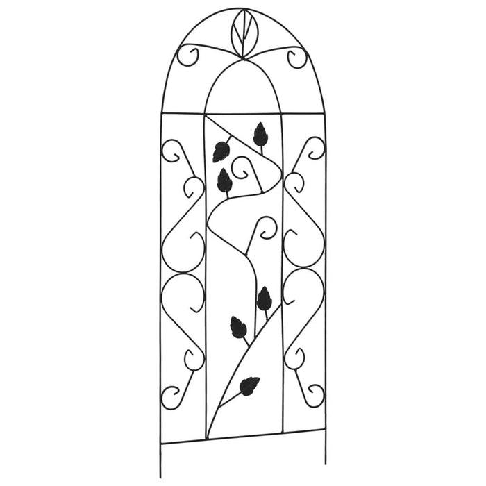 Suporturi plante cățărătoare, 3 buc., negru, 40 x 100 cm, fier - WALTI WALTI