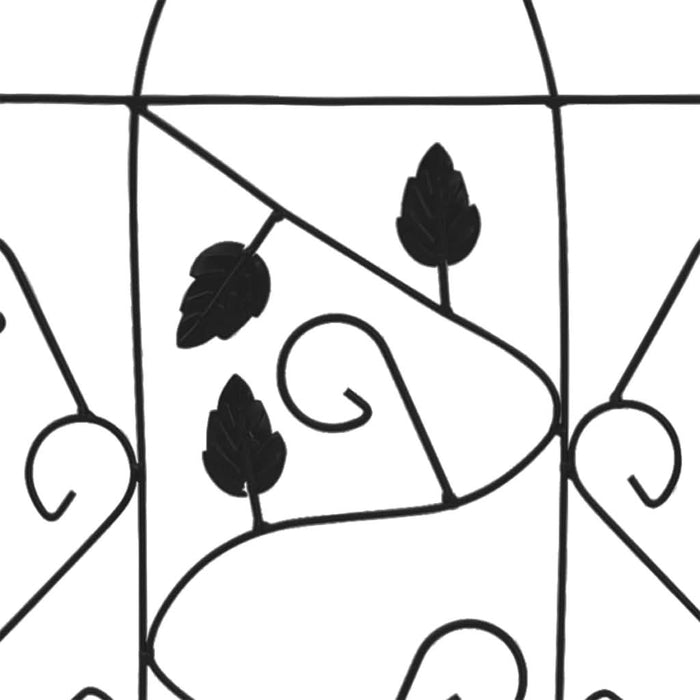 Suporturi plante cățărătoare, 3 buc., negru, 40 x 100 cm, fier - WALTI WALTI