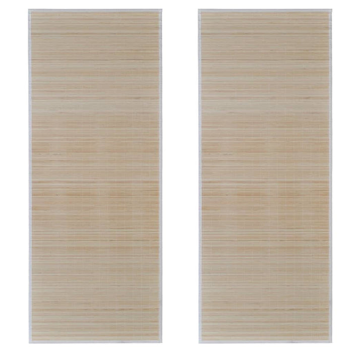 Covoare de bambus natural, 2 buc., 120x180 cm, dreptunghiulare - WALTI WALTI