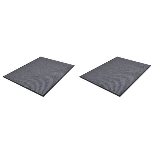 Covorașe de ușă din PVC, 2 buc., gri, 90x60 cm - WALTI WALTI
