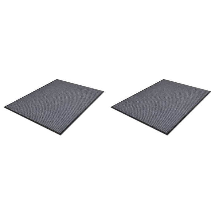 Covorașe de ușă din PVC, 2 buc., gri, 90x60 cm - WALTI WALTI