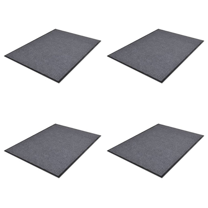Covorașe de ușă din PVC 4 buc. gri, 90x60 cm - WALTI WALTI
