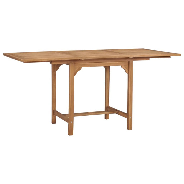 Masă de grădină extensibilă (110-160)x80x75cm lemn masiv tec - WALTI WALTI