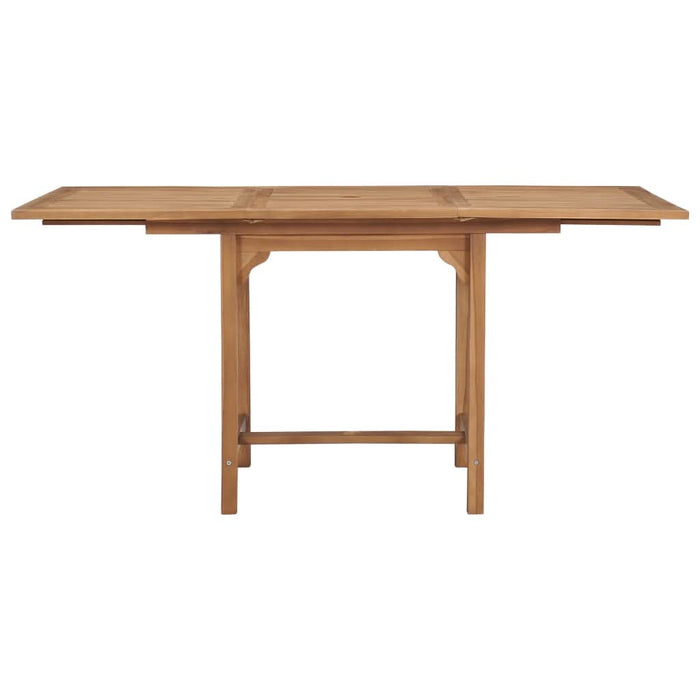 Masă de grădină extensibilă (110-160)x80x75cm lemn masiv tec - WALTI WALTI