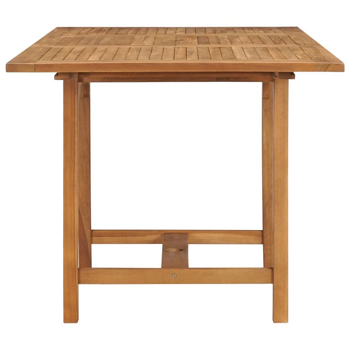 Masă de grădină extensibilă (110-160)x80x75cm lemn masiv tec - WALTI WALTI
