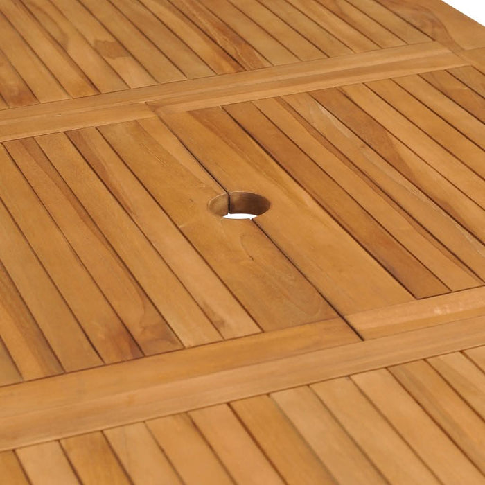 Masă de grădină extensibilă (110-160)x80x75cm lemn masiv tec - WALTI WALTI