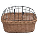 Coș frontal bicicletă cu capac, 50x45x35 cm, salcie naturală - WALTI WALTI