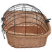 Coș frontal bicicletă cu capac, 50x45x35 cm, salcie naturală - WALTI WALTI