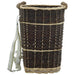 Coș lemne foc curele de transport, natural 44,5x37x50 cm salcie - WALTI WALTI